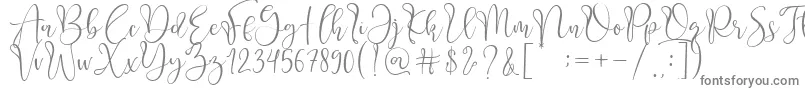 Adsila-Schriftart – Graue Schriften auf weißem Hintergrund