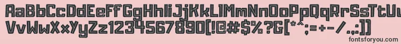 Adumu Inline Font – Black Fonts on Pink Background