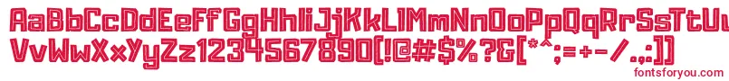 Adumu Inline Font – Red Fonts
