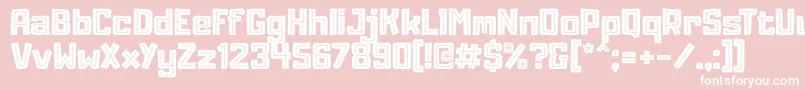 Adumu Inline Font – White Fonts on Pink Background