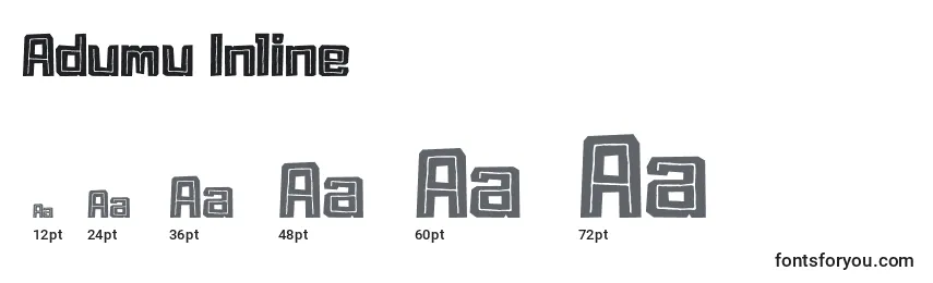 Adumu Inline Font Sizes