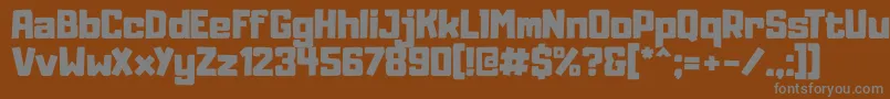 More about Adumu Font Adumu Font – Gray Fonts on Brown Background