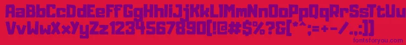 Adumu Font – Purple Fonts on Red Background