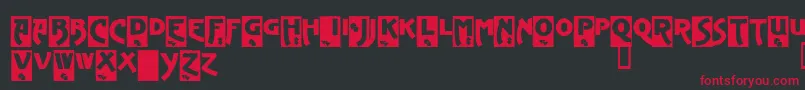 ADVEGD   Font – Red Fonts on Black Background