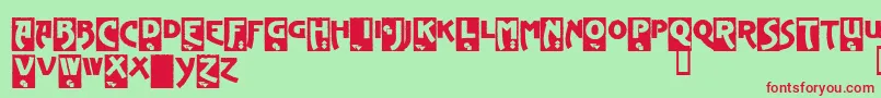ADVEGD   Font – Red Fonts on Green Background