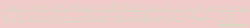 MaxxiDotsShadows Font – Green Fonts on Pink Background