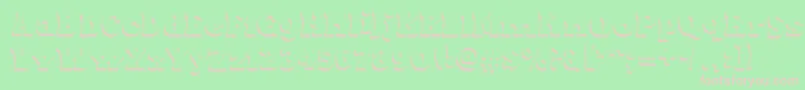 MaxxiDotsShadows Font – Pink Fonts on Green Background