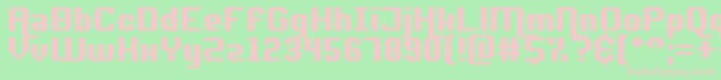 Adventure ReQuest Font – Pink Fonts on Green Background