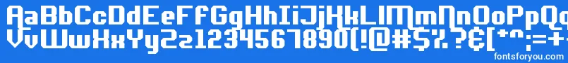 フォントAdventure ReQuest – 青い背景に白い文字