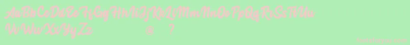 Advocate personal use Font – Pink Fonts on Green Background