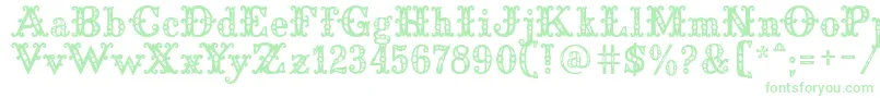 SaddleryFill Font – Green Fonts on White Background