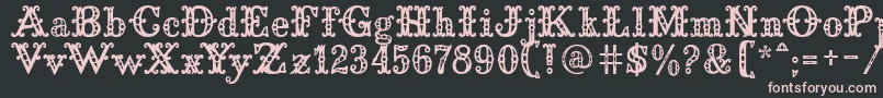 SaddleryFill Font – Pink Fonts on Black Background