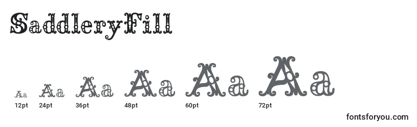 SaddleryFill Font Sizes
