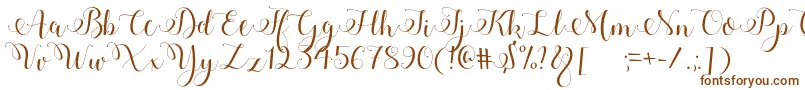 Adyana Font – Brown Fonts on White Background