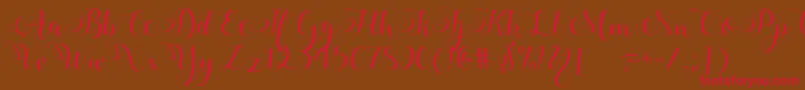 Adyana Font – Red Fonts on Brown Background