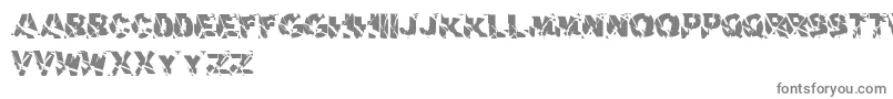 Aerial   Dker-Schriftart – Graue Schriften auf weißem Hintergrund
