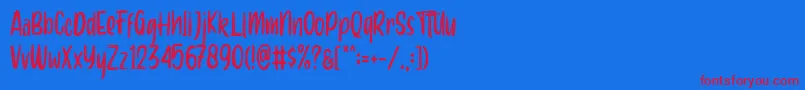 Подробнее о шрифте Aero brush demo Шрифт Aero brush demo – красные шрифты на синем фоне