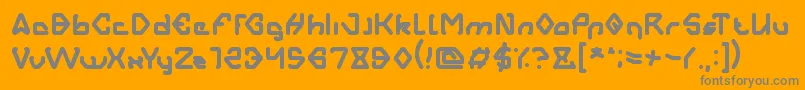 AERO DYNAMIC Font – Gray Fonts on Orange Background
