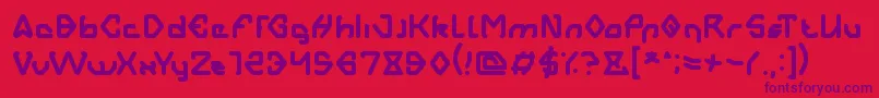 AERO DYNAMIC Font – Purple Fonts on Red Background