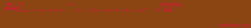 Aero Font One Swash Font – Red Fonts on Brown Background