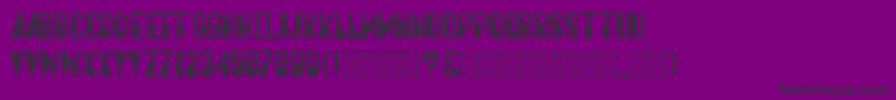 Aerocentrix Font – Black Fonts on Purple Background