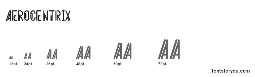 Aerocentrix Font Sizes