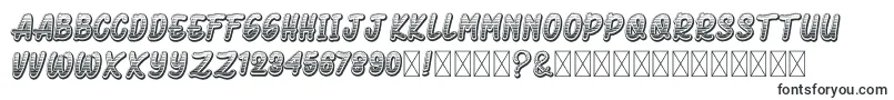 Шрифт AeromusKirho – рельефные шрифты