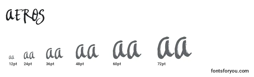 Aeros Font Sizes