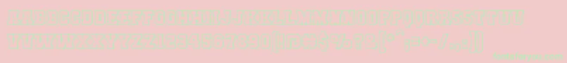 Mutantacademydcbb Font – Green Fonts on Pink Background