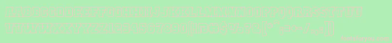 Mutantacademydcbb Font – Pink Fonts on Green Background