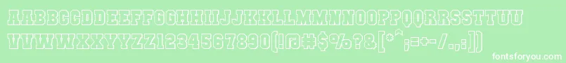 Mutantacademydcbb Font – White Fonts on Green Background