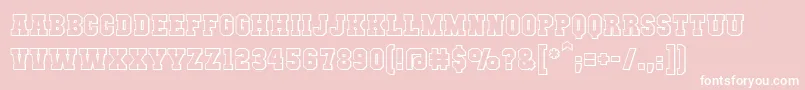 Mutantacademydcbb Font – White Fonts on Pink Background