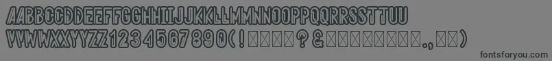 fuente Aeroshodic – Fuentes Negras Sobre Fondo Gris