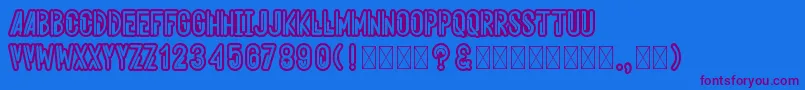 Lisätietoja Aeroshodic-fontista Aeroshodic-fontti – violetit fontit sinisellä taustalla