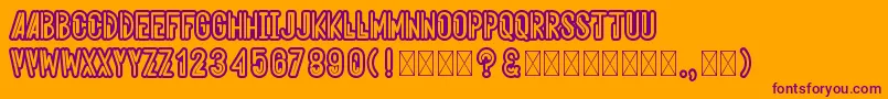 More about Aeroshodic Font Aeroshodic Font – Purple Fonts on Orange Background