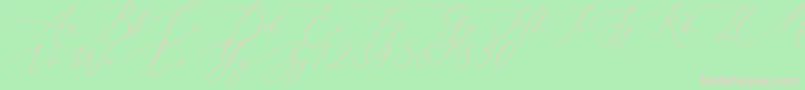 Aerotis Font – Pink Fonts on Green Background