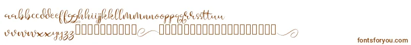 Шрифт Aesteh – коричневые шрифты на белом фоне