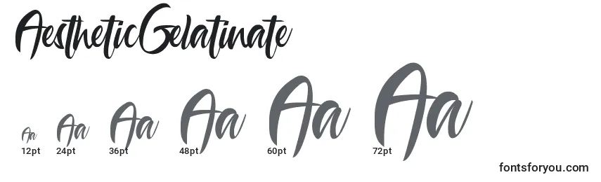 AestheticGelatinate Font Sizes