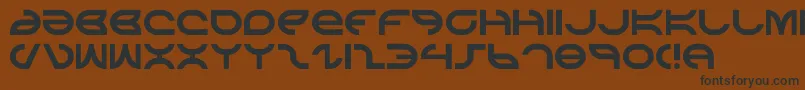 aetherfox Font – Black Fonts on Brown Background