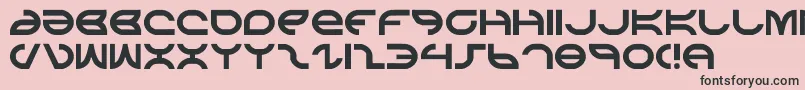 aetherfox Font – Black Fonts on Pink Background