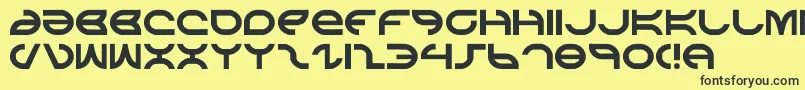 aetherfox Font – Black Fonts on Yellow Background