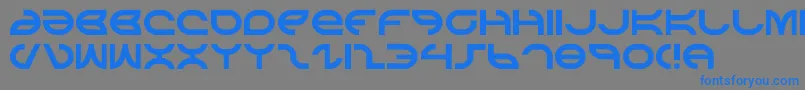 aetherfox Font – Blue Fonts on Gray Background