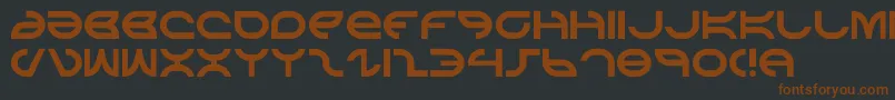 aetherfox Font – Brown Fonts on Black Background