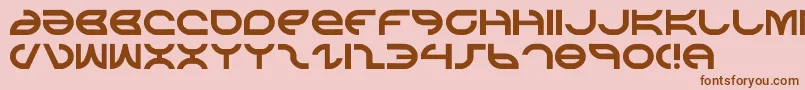 aetherfox Font – Brown Fonts on Pink Background