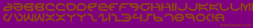 aetherfox-fontti – ruskeat fontit violetilla taustalla