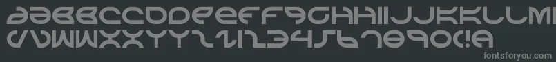 フォントaetherfox – 黒い背景に灰色の文字