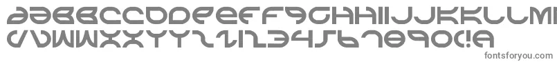 aetherfox-fontti – harmaat kirjasimet valkoisella taustalla