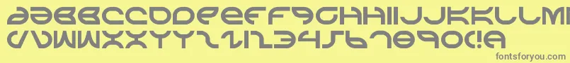 aetherfox Font – Gray Fonts on Yellow Background