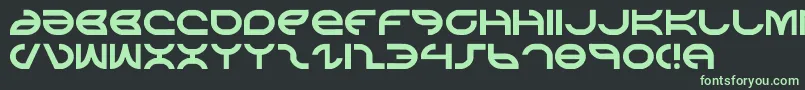 aetherfox Font – Green Fonts on Black Background