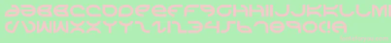 aetherfox-fontti – vaaleanpunaiset fontit vihreällä taustalla